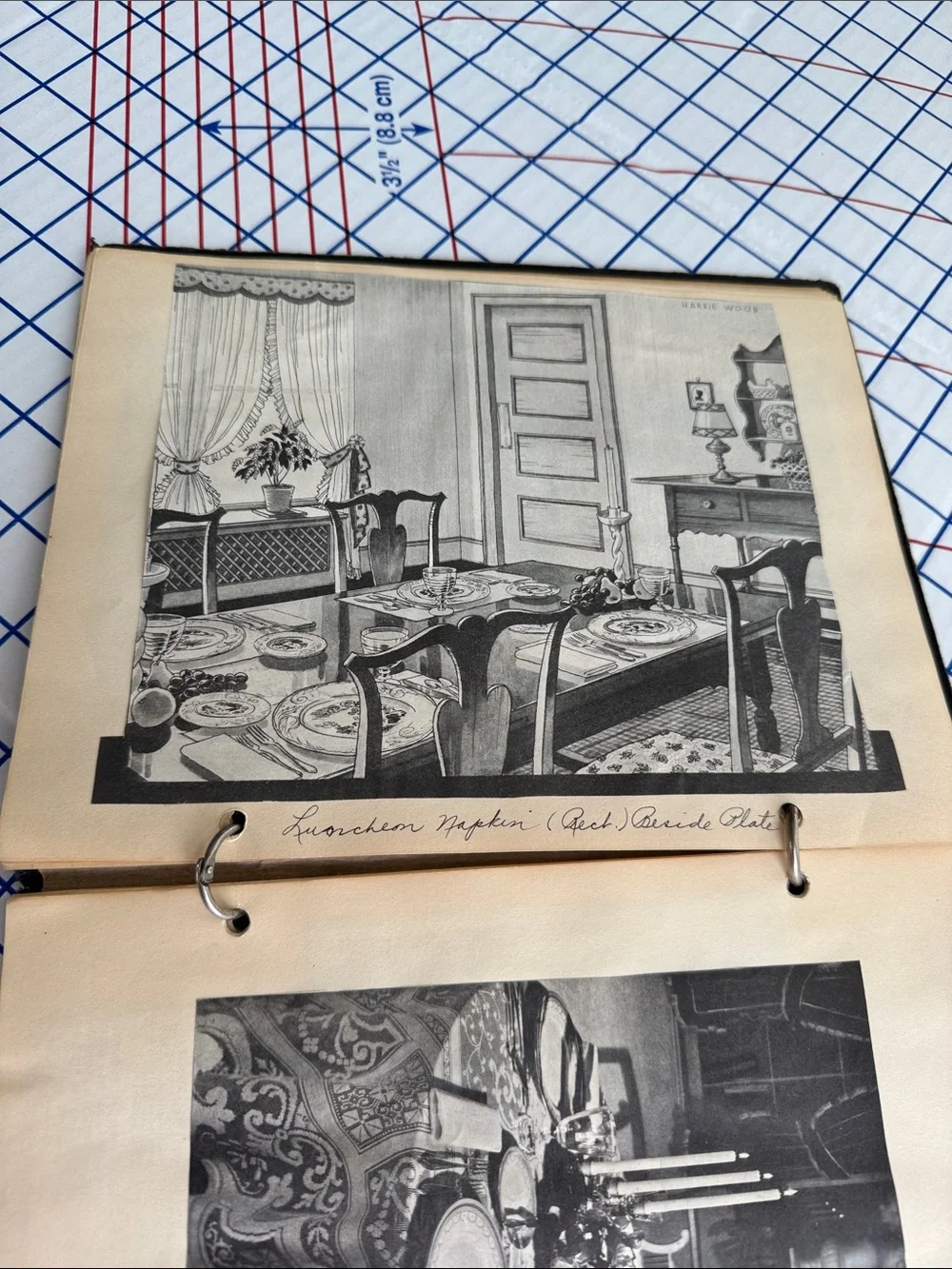 1934 Home Economics Notebook Table Setting & Service Domestic Science Etiquette